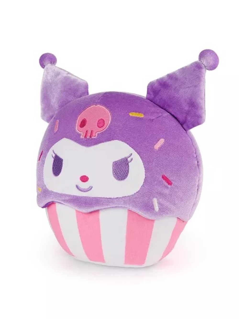 Sanrio Kuromi Purple and Pink Plush Cupcake Toy - Picture 2 of 3